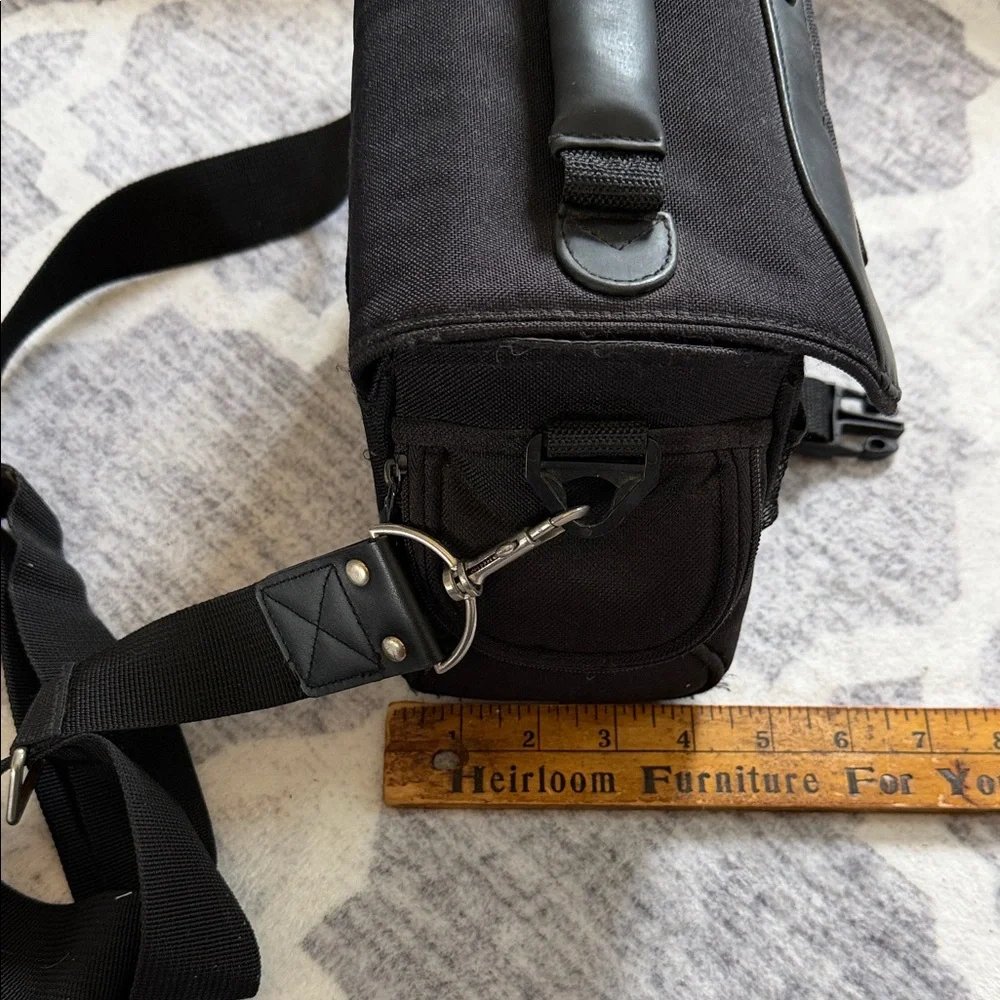 Kodak Black Nylon Shoulder Camera Bag with Adjustable Strap